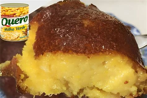 Bolo De Milho De Latinha Leite Condensado Cremoso E Delicioso Igual