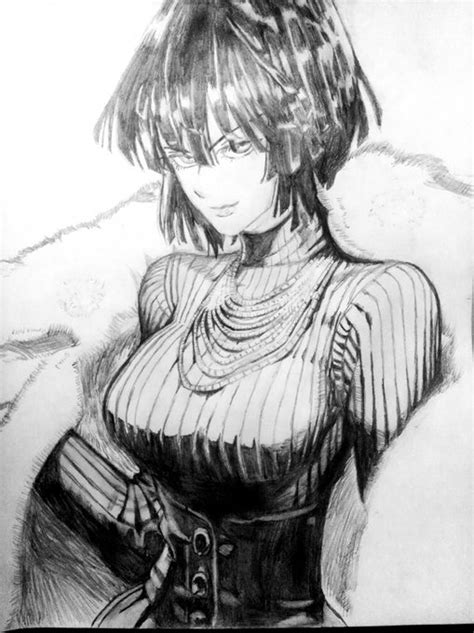 One Punch Man Fubuki Pencil Drawing By Startation On Deviantart