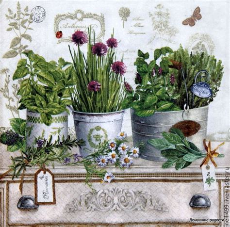 Травы. Салфетка для декупажа 33х33 в интернет-магазине на Ярмарке ...