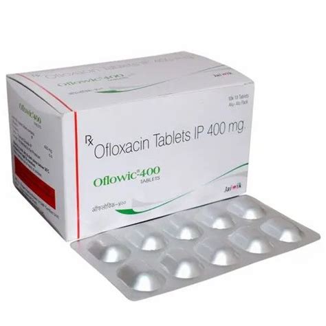 Oflowic 400 Allopathic Ofloxacin 400 Mg Tab Prescription Tablet At Rs 85 Strip Mrp In Jaipur