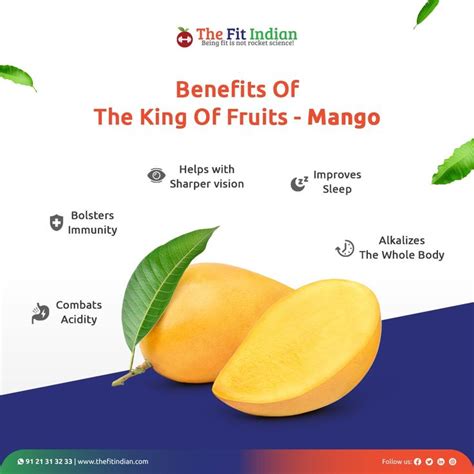 Benefits Of The King Of Fruits Mango Mango Benefits Fruit Health