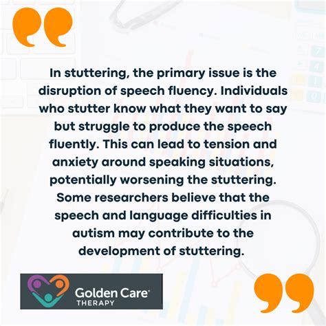 Autism And Stuttering Is There A Link Golden Care