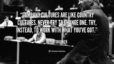 Peter Drucker Quotes On Culture Quotesgram