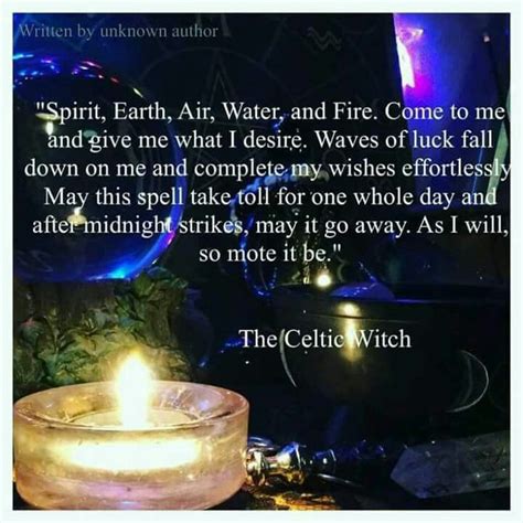 Luck spell | Good luck spells, Luck spells, The good witch
