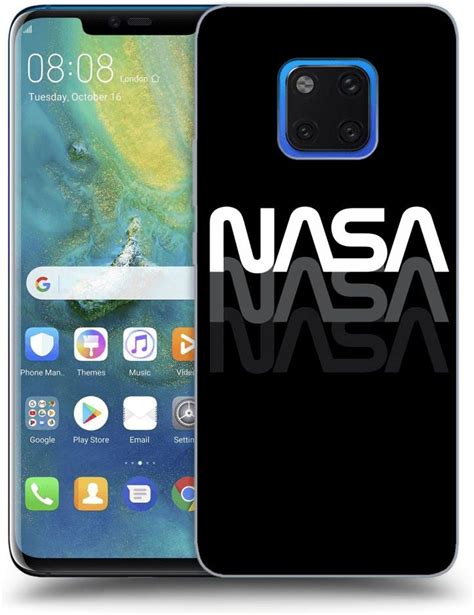 Silikonowe Czarne Etui Na Huawei Mate Pro Nasa Triple Etui Na