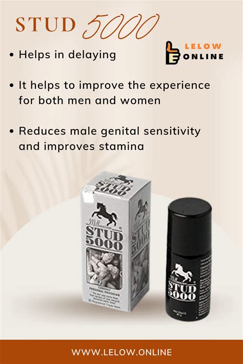 STUD 5000 SPRAY Benefits: It helps to reduce over-sensitivity of the ...