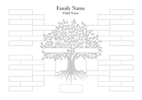 Gráfico de árbol genealógico editable de 5 generaciones Etsy México