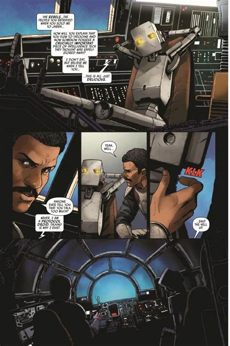 Comic Review Lando Launches A Mission To Rescue Lobot From The Dark Droids In Star Wars