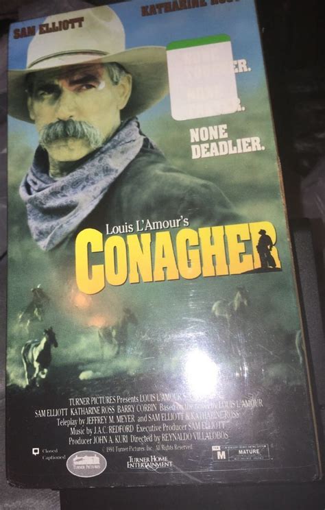 Conagher Vhs 1994 Sam Elliott Katherine Ross Sealed New Rare Ebay