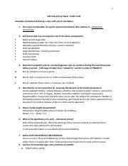 OB CLINICAL PREP SHEETS For NURS 1140 1 Doc 1 OB Clinical Prep Sheet