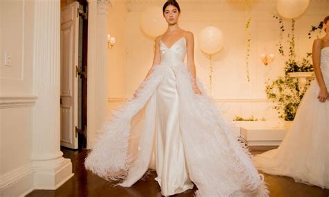 19 Luxe Feather Accent Wedding Dresses Stillwhite Blog