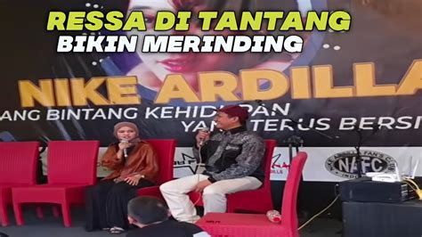 Ressa Di Tantang Nyanyi Lagu Nike Ardilla Tanpa Musik Asli Bikin