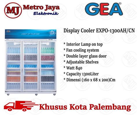 Jual SHOWCASE 3 Pintu GEA EXPO 1300 AH CN CHILLER GEA LEMARI PENDINGIN