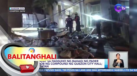 Isa Patay Sa Pagguho Ng Bahagi Ng Pader Sa Loob Ng Compound Ng Quezon