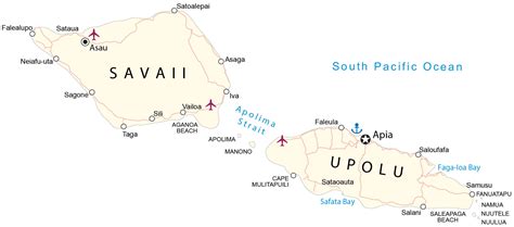 Map of Samoa - GIS Geography