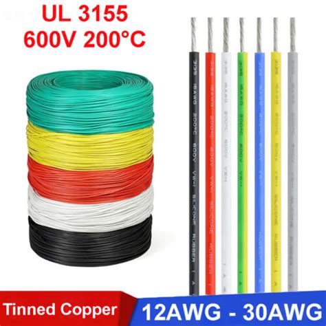 Flexible Silicone Wire Cable 12 14 16 18 20 22 24 26 28 30 AWG 8