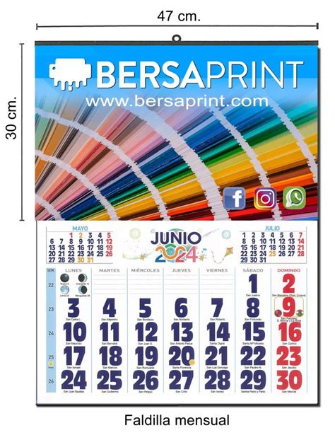 Calendarios De Pared Formato Grande Bersaprint