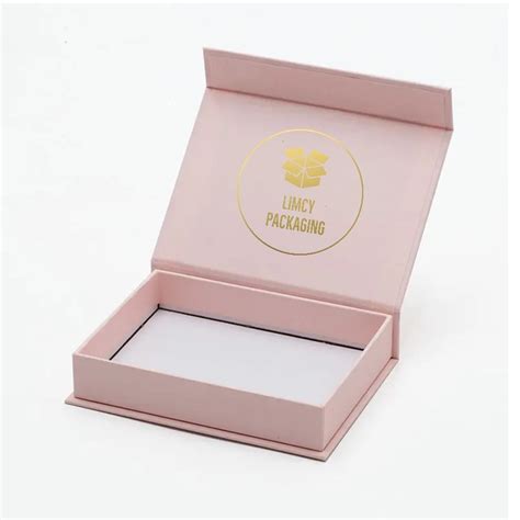 Custom Luxury Pink Color Rigid Packaging Boxes With Magnetic Lid