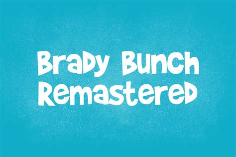 Brady Bunch Remastered Font - Fonts Hut