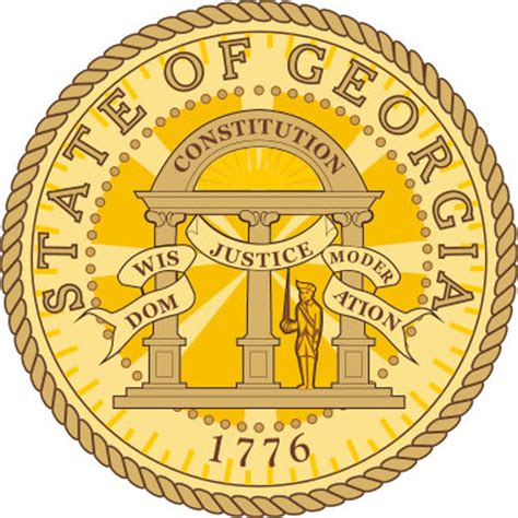 Great Seal Of Georgia Vector Svg File Etsy