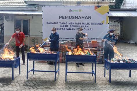 Cegah Kerugian Negara Ribu Rokok Ilegal Dimusnahkan Bea Cukai