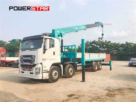 Hot Selling Philippines ISUZU GIGA 8x4 12 Wheels Palfinger Boom Crane