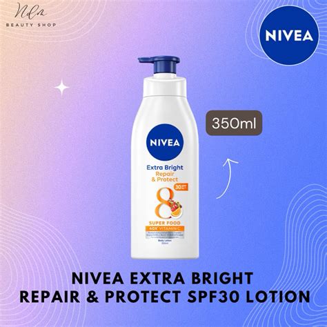 Nivea Extra Bright Repair And Protect Spf30 Lotion 350ml Shopee Malaysia