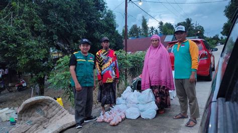 WIZ Salurkan Bantuan Sembako Untuk Korban Banjir Dan Longsor Di Sidrap