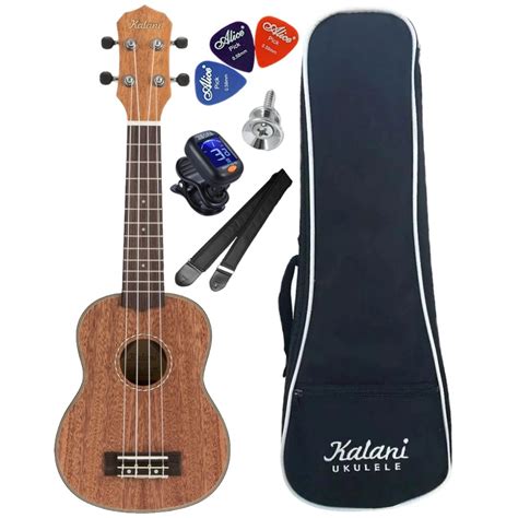 Kit Ukulele Kalani Acustico Soprano Kal Sm Mogno Kayke Off