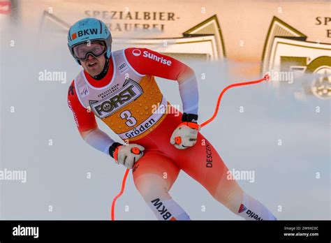 Stefan Rogentin SUI participe à la coupe du monde de ski alpin Audi