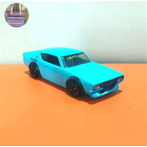 Hot Wheels Nissan Skyline Gtr Lbwk Blue Kenmeri Loose Shopee Malaysia