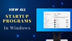 view  startup programs  windows step  step guide