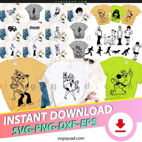 Scooby Doo Svg Bundle Cricut Silhouette Cut Files Pack Svgsquad