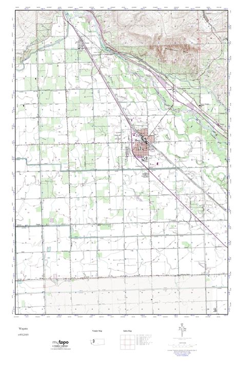 Mytopo Wapato Washington Usgs Quad Topo Map