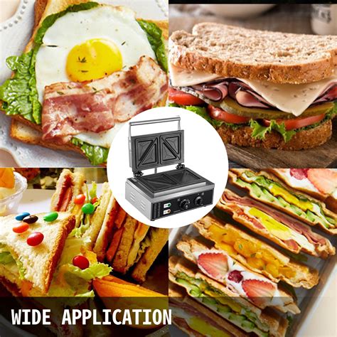 Vevor Commercial Sandwich Machine Commercial Sandwich Press Triangle ...