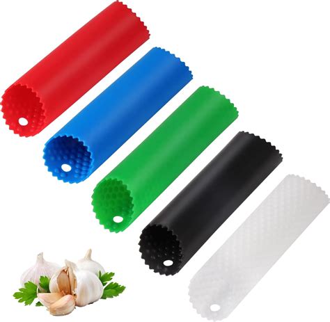 Amazon Garlic Press And Peeler Set With Brush Silicone Garlic