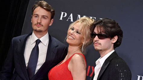 Pamela Anderson Gets Support From Sons Brandon And Dylan At Documentary Premiere Abc News