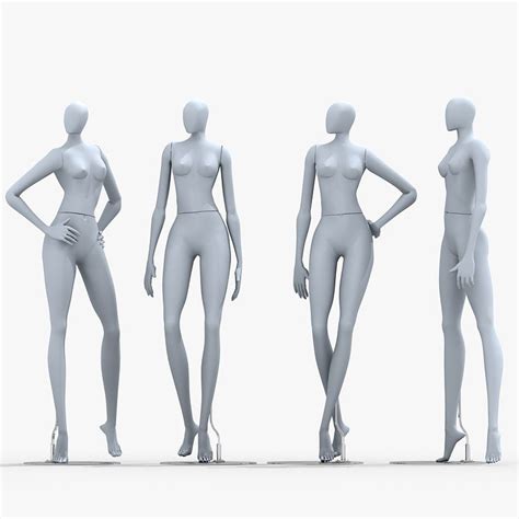 Mannequin Dummy Woman 3d Model 3d Model Character Modeling Model