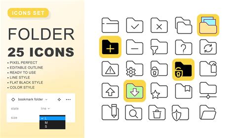 Folder Icons Set Figma