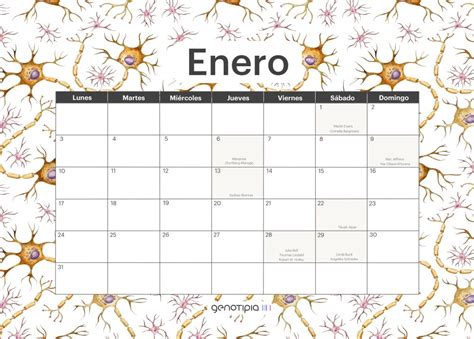 Calendario Gen Tico Enero Genotipia