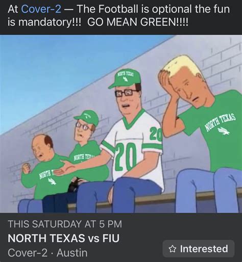 Unt Vs Fiu Watching Parties Thread Mean Green Football Gomeangreen