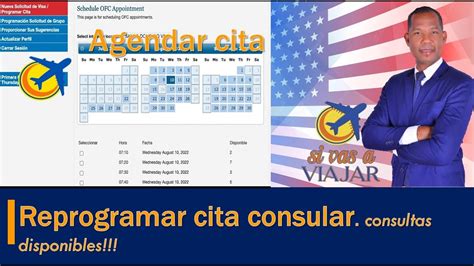 COMO REPROGRAMAR CITA CONSULAR AMERICANA Adelantar Cita YouTube