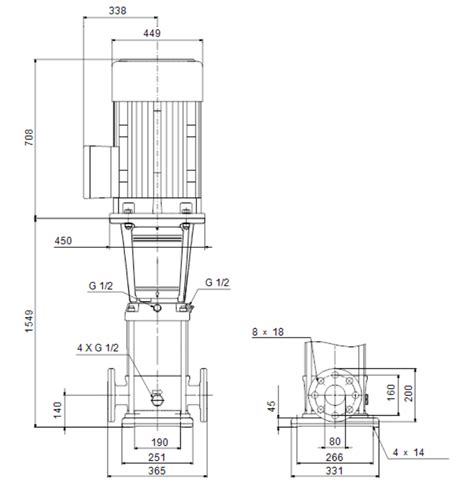 Buy Grundfos Crn 45 12 A F H E Hqqe 45kw Stainless Steel Vertical Multi Stage Pump 415v