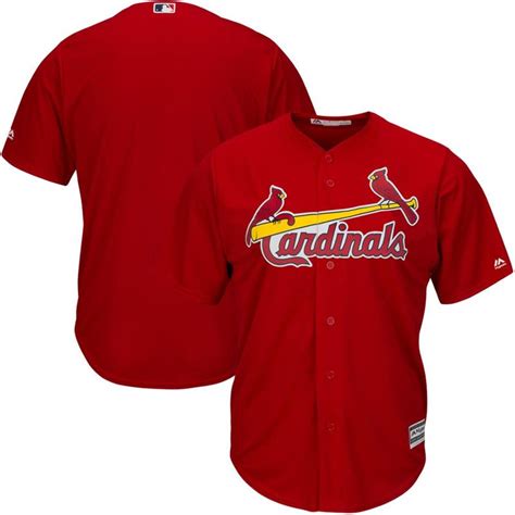 St. Louis Cardinals Majestic Cool Base Jersey - Red | Jersey, Cardinals, Tough stain