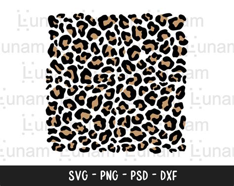 Leopard Print Pattern Svg Leopard Pattern Svg Repeating Etsy