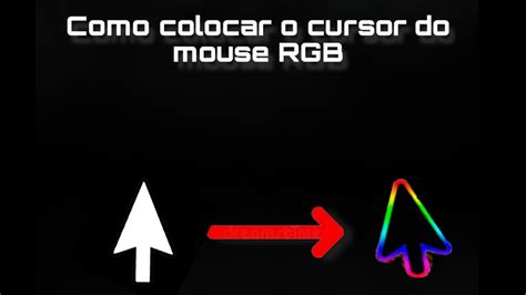 Como Colocar O Cursor Do Mouse Rgb Youtube