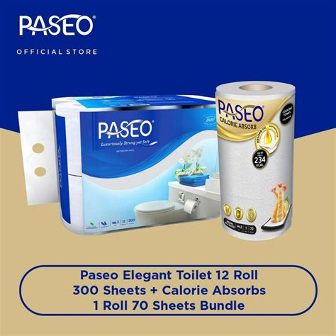 Jual Paseo Elegant Toilet Core Non Emboss 1 Pcs Paseo Calorie Absorbs