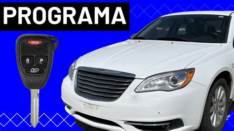 Como programar una llave Chrysler fácil desde casa YouTube