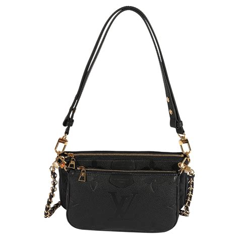 Louis Vuitton Black Monogram Empreinte Multi Pochette Accessoires For