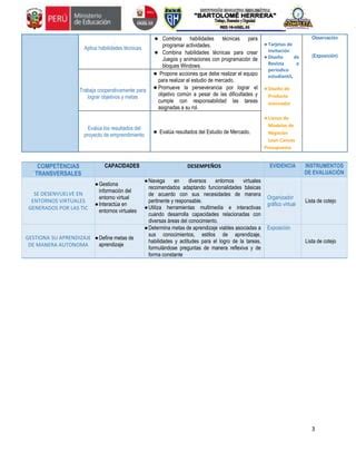 Situaci N Experiencia De Aprendizaje Docx